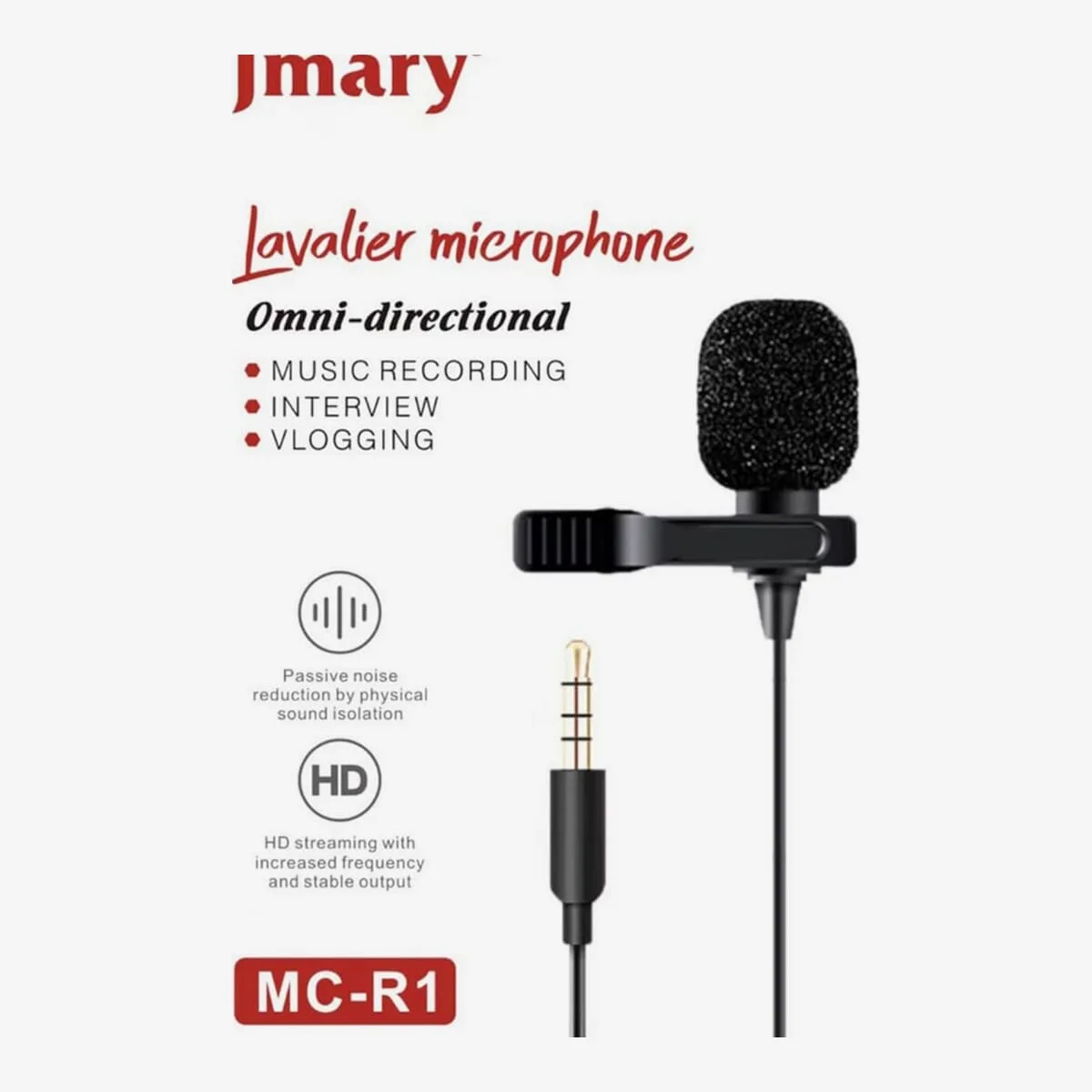 Jmary Lavalier Microphone ( original ) For Vloggers