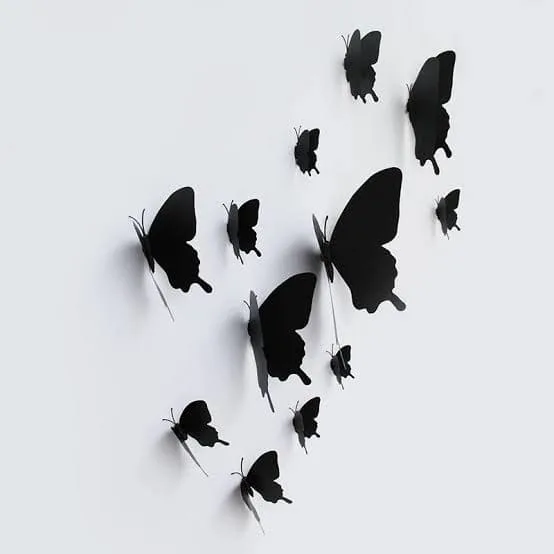 black butterfly wall sticker (242pic)